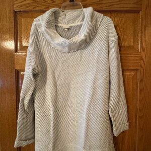 Merona Light Gray Cowl Neck Sweater